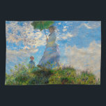 Paño De Cocina Impresionismo de Monet Woman Parasol<br><div class="desc">Claude Monet Impresionsionism Masterpiece - Una mujer con parosol fue pintada por el impresionista francés Claude Monet en 1875. Muestra a una mujer con una sombrilla y un niño pequeño, que es Madame Monet y su hijo. Esta pintura impresionista es una de las famosas de Monet, que muestra un hermoso...</div>