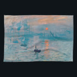 Paño De Cocina Impression Sunrise Claude Monet<br><div class="desc">Pintura del Impresionismo Monet - El nombre de este cuadro es Impression,  Sunrise,  un famoso cuadro del impresionista francés Claude Monet pintado en 1872 y mostrado en la exposición de impresionistas en París en 1874. Sunrise muestra el puerto de Le Havre.</div>