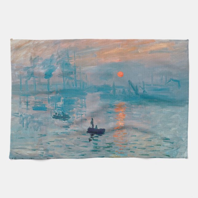 Paño De Cocina Impression Sunrise Claude Monet (Horizontal)