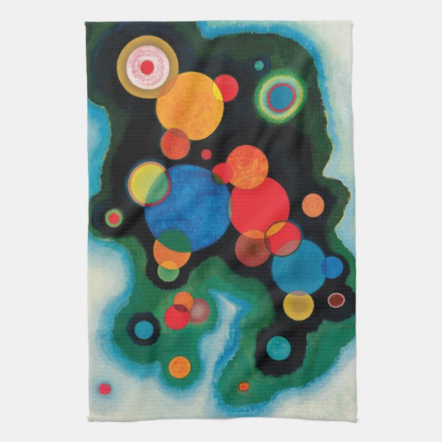 Paño De Cocina Impulso más profundo de Wassily Kandinsky (Vertical)