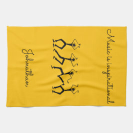 Paño De Cocina Increíble, Fiesta de la felicidad bailarinas toall