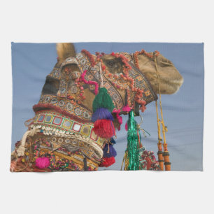 Paño De Cocina INDIA, Rajasthan, Pushkar: FERIA DE CAMELLOS DE PU