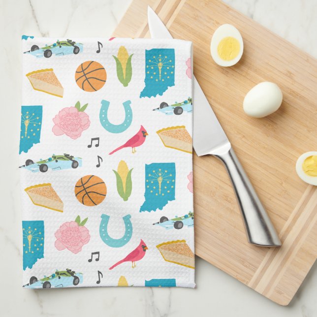 Paño De Cocina Indiana Icons (Doblado Cuarto)