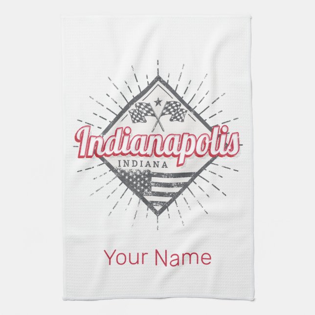 Paño De Cocina Indianapolis City Indiana Estados Unidos (Vertical)
