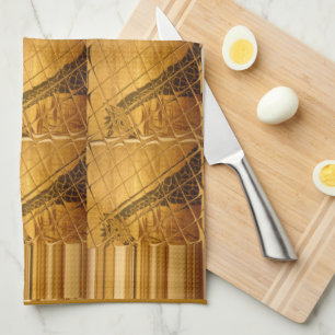 Paño De Cocina Infinity Golden Giraffe Animal Motiart Print