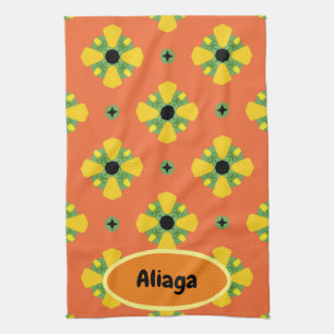 Paño De Cocina INICIALES Brillantes Regalos de cumpleaños o anive