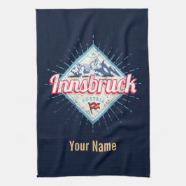 Paño De Cocina Innsbruck Tyrol Austria Retro Alpes Vintage