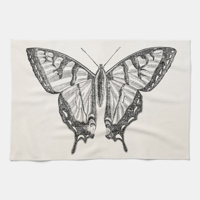 Paño De Cocina Insectos personalizados mariposa de las mariposas (Horizontal)