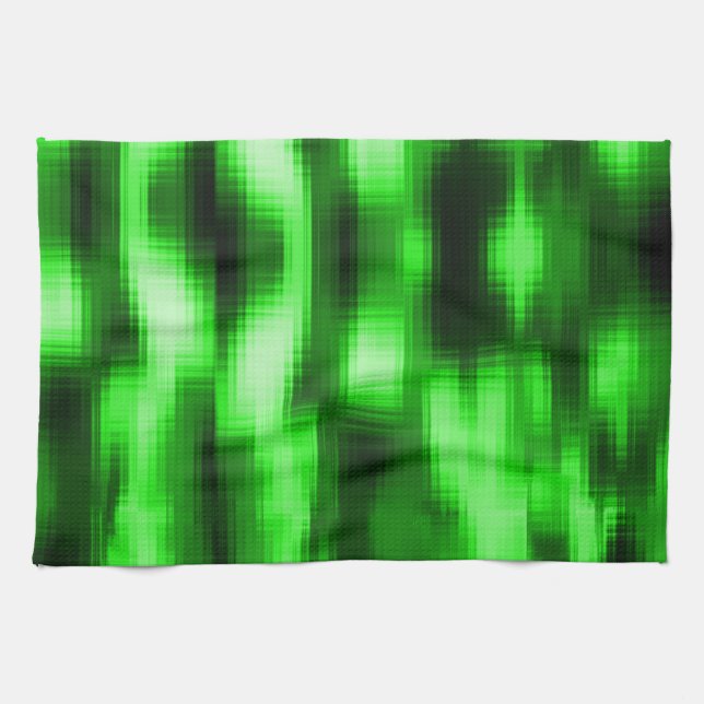 Paño De Cocina insertos de vidrio de estilo verde y negro manchad (Horizontal)