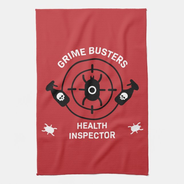 Paño De Cocina Inspector de salud (Vertical)