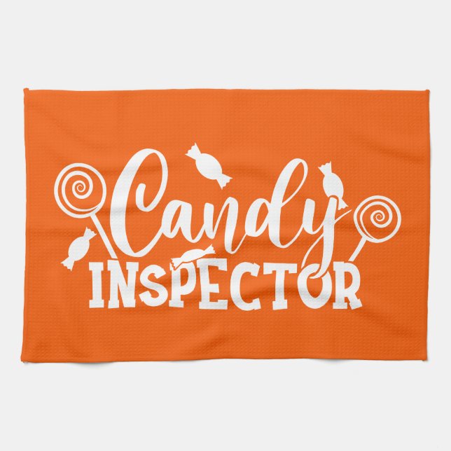 Paño De Cocina Inspector de velas de Halloween (Horizontal)