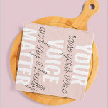 Paño De Cocina Inspiración en tu cita de motivación de Voice Matt<br><div class="desc">Inspiración en tu cita de motivación de Voice Matter</div>