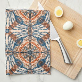 Paño De Cocina Inspiración turca: Armada texturizada y Terracota