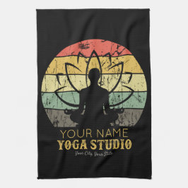 Paño De Cocina Instructor de fitness personalizado de Yoga Studio