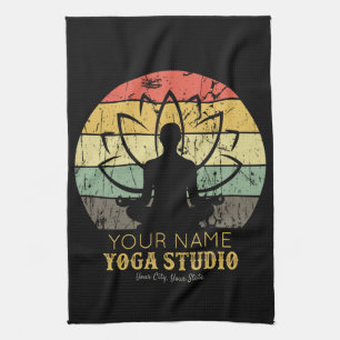 Paño De Cocina Instructor de fitness personalizado de Yoga Studio