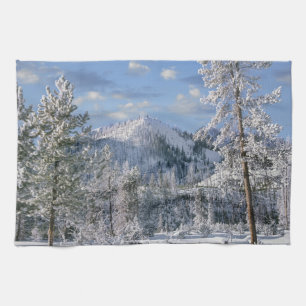 Paño De Cocina Invierno en el Parque Nacional Yellowstone, Wyomin