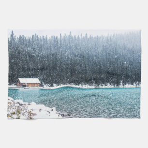 Paño De Cocina Invierno tranquilo (Lago Louise)