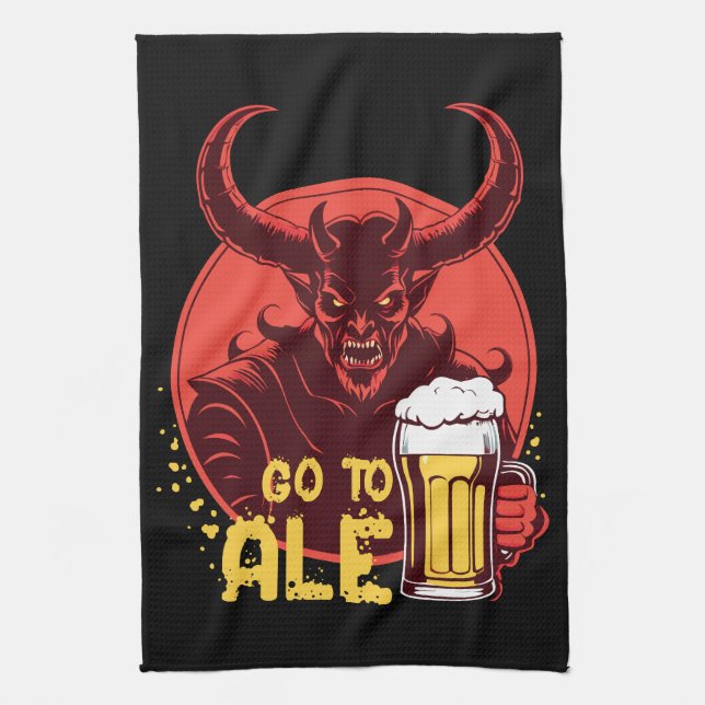 Paño De Cocina Ir A Ale - Beer Satan (Vertical)