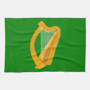 Paño De Cocina ireland green harp flag irish