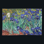 Paño De Cocina Irises de Vincent van Gogh<br><div class="desc">Irises de Vincent van Gogh,  1889.</div>