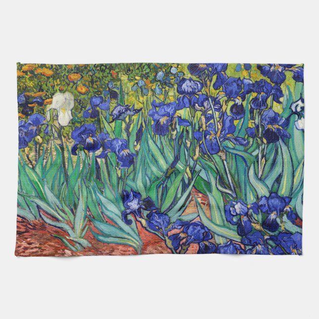 Paño De Cocina Irises de Vincent van Gogh (Horizontal)