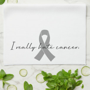 Paño De Cocina Irónico, realmente odio el cáncer Cualquier cint