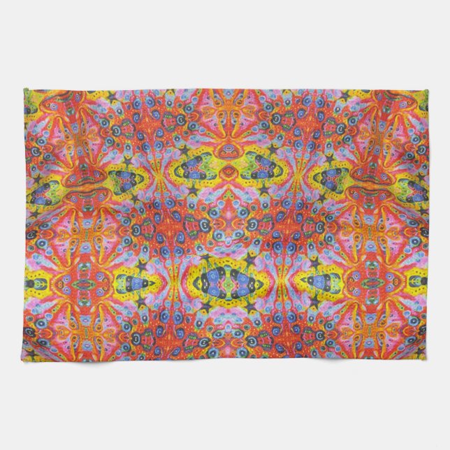 Paño De Cocina Isla anaranjada 2 de la estrella (Horizontal)