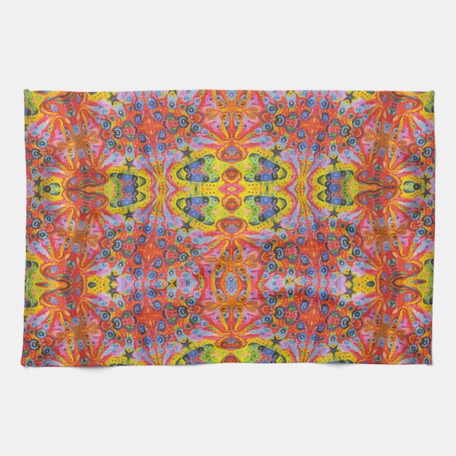 Paño De Cocina Isla anaranjada 4 de la estrella (Horizontal)