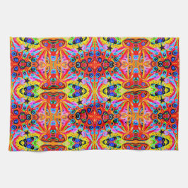 Paño De Cocina Isla anaranjada de la estrella