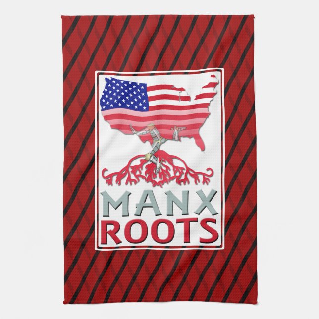 Paño De Cocina Isla de Man Manx American (Vertical)