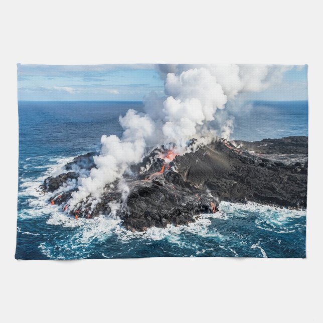 Paño De Cocina Isla volcánica (Horizontal)