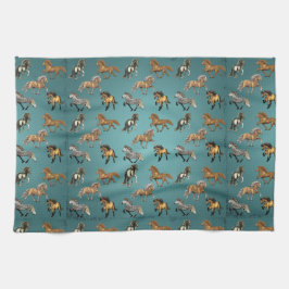 Paño De Cocina Islandeses en azul del paso