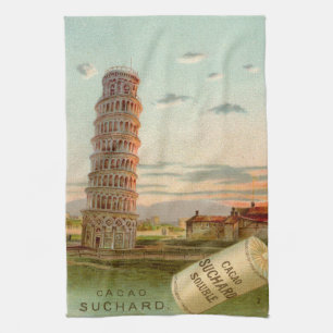 Paño De Cocina Italia antigua Torre inclinada de Pisa