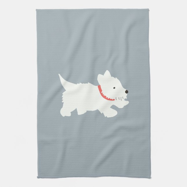 Paño De Cocina Izzie El Westie (Vertical)