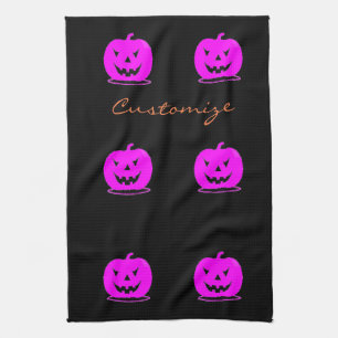 Paño De Cocina Jack rosado Halloween o'lantern Thunder_Cove