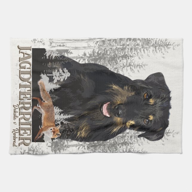 Paño De Cocina Jagdterrier Dakota v. Renbrad Faux Canvas Print Ac (Horizontal)
