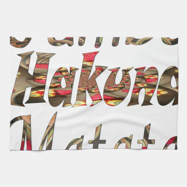 Paño De Cocina ¡Jambo! Hakuna Matata (Horizontal)