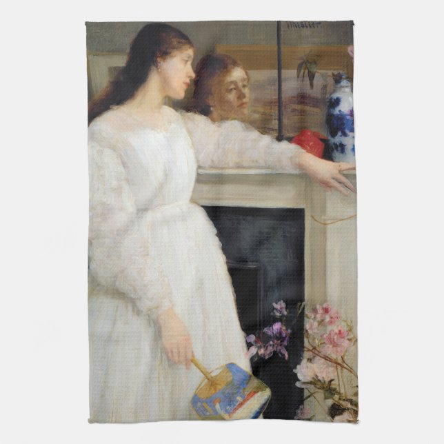 Paño De Cocina James Whistler - Sinfonía en blanco No. 2 (Vertical)