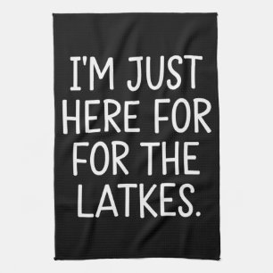 Paño De Cocina Janucá Estoy Aquí Solo Por Las Latkes Judías