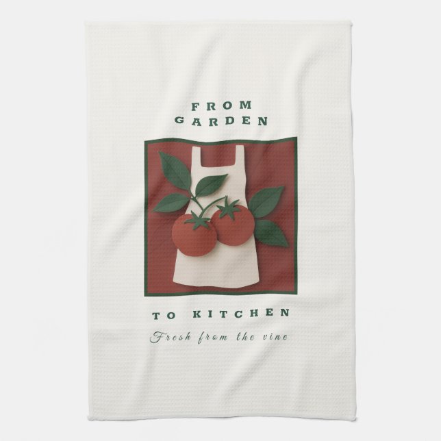 Paño De Cocina Jardín a Apron de tomate de cocina - Regalo fresco (Vertical)