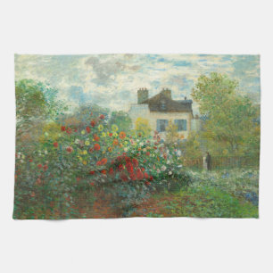 Paño De Cocina Jardín de artistas de Monet en Argenteuil Pintura