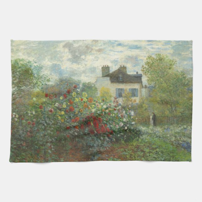 Paño De Cocina Jardín de artistas monet en pintura argentina (Horizontal)