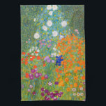 Paño De Cocina Jardín de flores por Gustav Klimt<br><div class="desc">Por favor visite mi tienda para un diseño más interesante y más elección de color.
=> zazzle.com/colorfulworld*</div>
