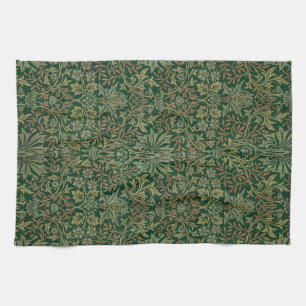 Paño De Cocina Jardín de flores William Morris - Verdes