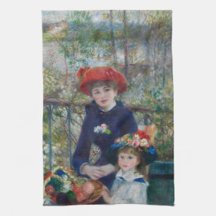 Paño De Cocina Jardín de las hermanas Renoir Cottagecore Paisaje