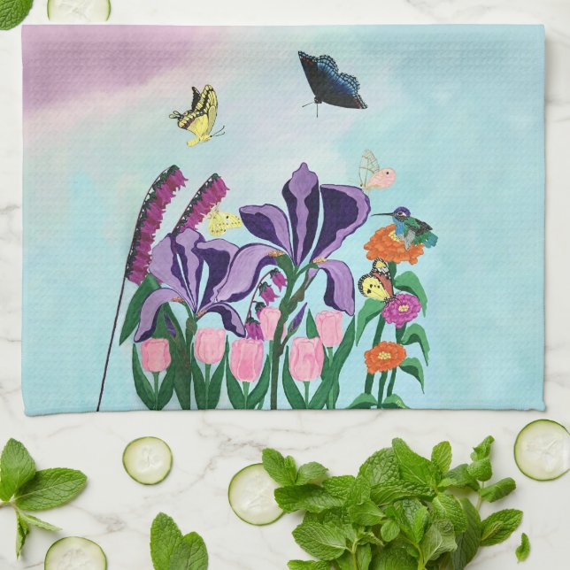 Paño De Cocina Jardín de placeres divinos (Doblado)