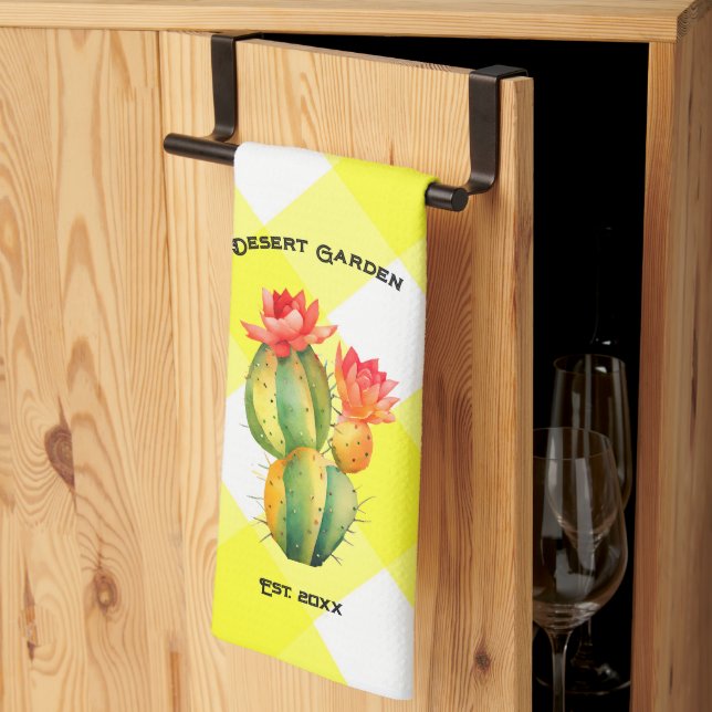 Paño De Cocina Jardín del desierto (Pliegue de tercios)
