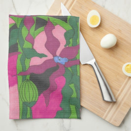 Paño De Cocina Jardín en Crepúsculo