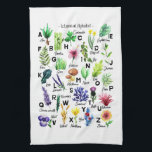 Paño De Cocina Jardín floral moderno del alfabeto botánico<br><div class="desc">Esta moderna toalla de cocina floral botánica ABC con letras mayúsculas es un regalo perfecto. Ideal para los amantes de las plantas,  los jardines,  los bosques o la naturaleza.</div>