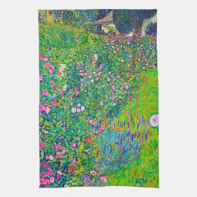 Paño De Cocina Jardín Italiano, Gustav Klimt (Vertical)